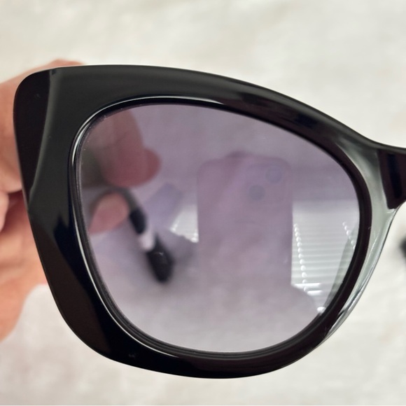 KURT GEIGER LONDON 52mm Gradient Cat Eye Bejeweled Oversized Sunglasses main image 12